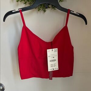 Zara Red Crop Top